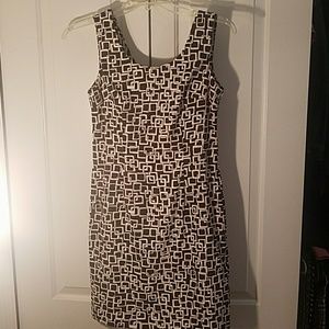 Connected Apparel brown sleeveless dress 8